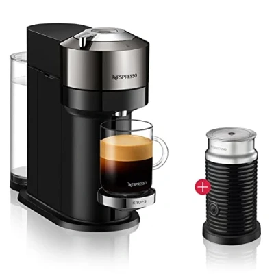 Immagine di DeLonghi Nespresso Macchina da caffè Vertuo Next Deluxe ENV 120.CAE con montalatte, cromata