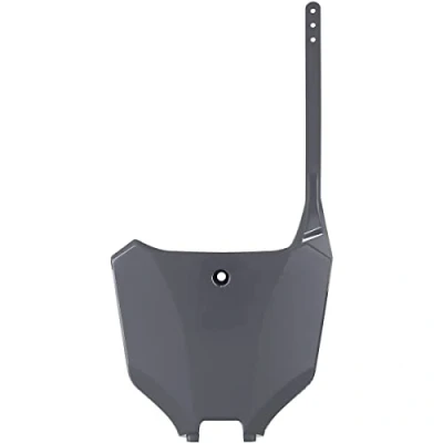 Immagine di POLISPORT 8680600004 Tabella portanumero replica OEM realizzata in plastica lucida resistente e durevole compatibile con le moto Honda colore nardo grigio