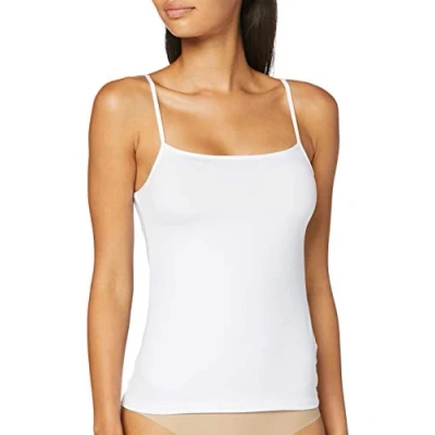 Immagine di Lovable Top Spallina Stretta in Microfibra Basic Soul Donna, Bianco, 5/XL