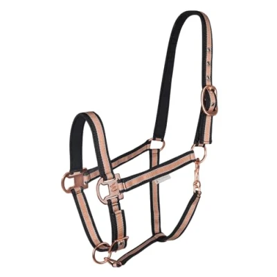 Immagine di Waldhausen Lucentezza della cavezza Pony Rosa / Nera