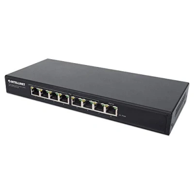 Immagine di Intellinet 561679 Switch Poe+ Gigabit Ethernet a 8 Porte con passthrough Poe Nero