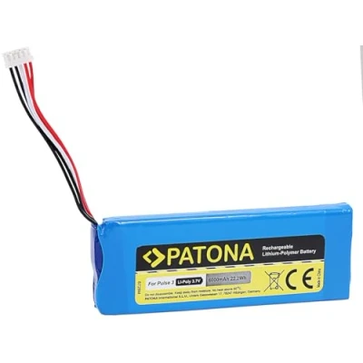Immagine di PATONA Batteria ricambio per JBL 2017DJ1714 APJBLPUESE3 P5542100 P, 6000mAh 3,7V Li Polimero, compatibile con Pulse 3 altoparlante Bluetooth Speaker