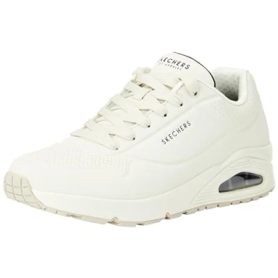 Immagine di Skechers Uno Stand On Air, Scarpe da ginnastica Uomo, Off White Durabuck Mesh, 41.5 EU