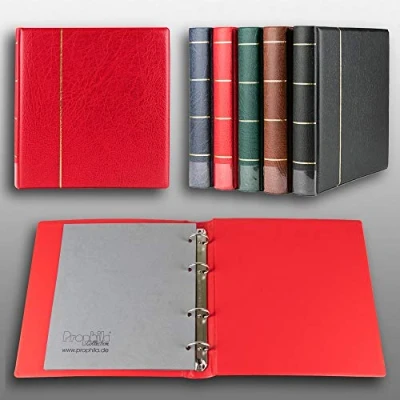 Immagine di Prophila Kobra ringbinder for Coins, banknotes, Postcards, First Day Sheets, Red