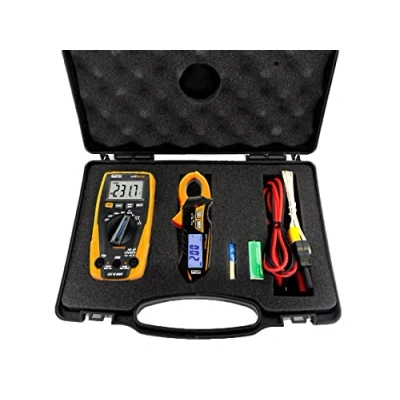 Immagine di HT Instruments e KIT Multimetro portatile, Pinza amperometrica digitale CAT III 600 V Display (Counts): 4000