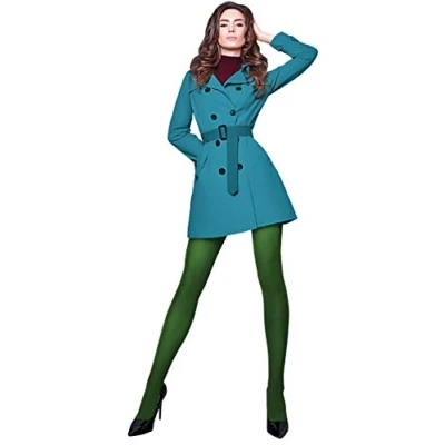 Immagine di Giulia 40 Den fine Collant da donna in microfibra, multicolore, profondo verde, M