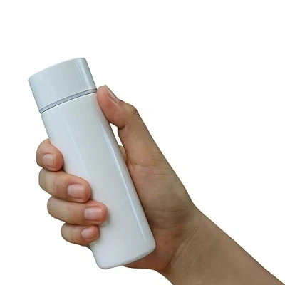 Immagine di Thermos da 150 ml, con mini boccette sottovuoto, portatile, in acciaio inox, viaggio, per bevande e (bianco)