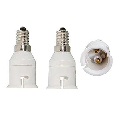 Immagine di Fineled, convertitore da E14 a B22, confezione 3 adattatori vite ES Edison attacco BC B22 (confezione 3)