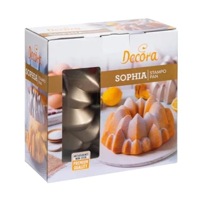 Immagine di Decora 0080113 Stampo Antiaderente Sophia Ø 24 X 10 h Cm, In Alluminio Pressofuso, per realizzare preparazioni dolci e salate.