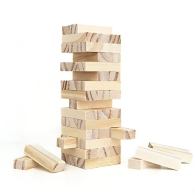 Immagine di Chinchilla® Torre oscillante in legno Gioco impilabile per tutta la famiglia di abilità Divertimento viaggiare Allenate le vostre motorie