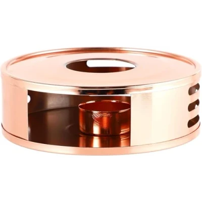 Immagine di ECHTWERK Scaldatazze, Scaldatazze in acciaio inox, rotonde e scaldacaffè, Supporto per tutte le teiere caffettiere standard, Edizione rame
