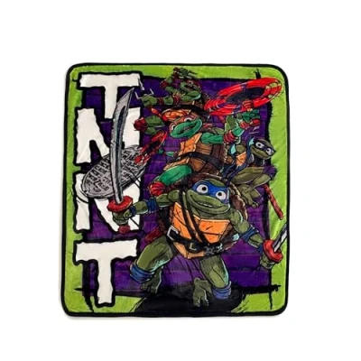 Immagine di Northwest Teenage Mutant Ninja Turtles Coperta in sherpa, effetto seta, 101,6 x 127 cm, motivo: Turtle Terror