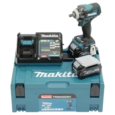 Immagine di Makita TW004GD201 Avvitatore a percussione batteria 40 V Quantità di batterie ricaricabili incluse 2 2.5 Ah Li Ion incl. seconda batteria,