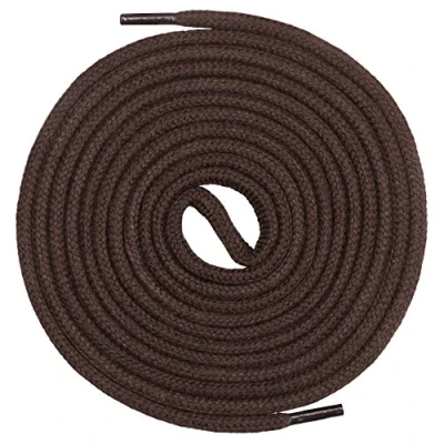 Immagine di Mount Swiss© Lacci per scarpe premium, rotondi in 100% cotone, resistenti agli strappi, diametro 3 mm 4 mm, 12 colori, lunghezza 45 200 cm., adulto (unisex), Ms sb 01, marrone