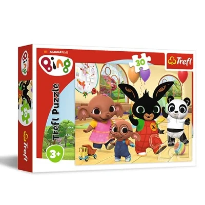 Immagine di Trefl, Bing tutto è più divertente 30 Pezzi Puzzle Colorato con gli Eroi della Fiaba, Divertimento Creativo, Gioco per Bambini dai 3 anni, Multicolore, 18304
