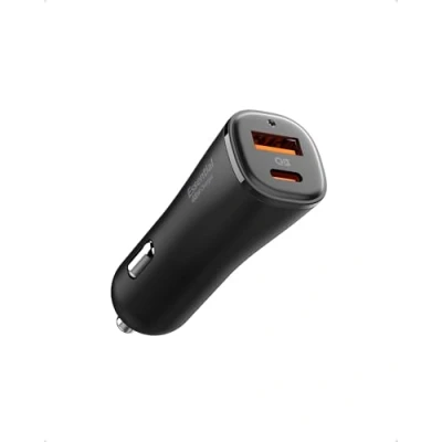 Immagine di Spigen Essential 48 W Caricabatteria da auto [Ricarica Rapida] PYS auto, compatibile con iPhone, Galaxy, MacBook Air e iPad