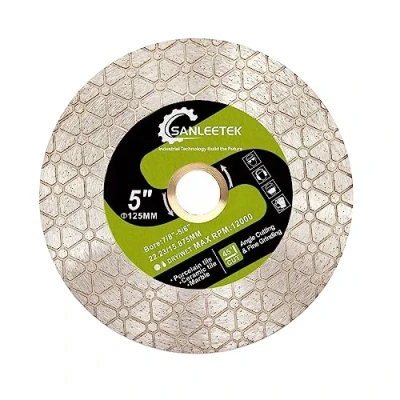 Immagine di SANLEETEK Disco Diamantato 125mm Dischi Taglio Diamantati Design Triangolare per Piastrelle di Ceramica Porcellanato Marmo Pietra Artificiale Quarzo