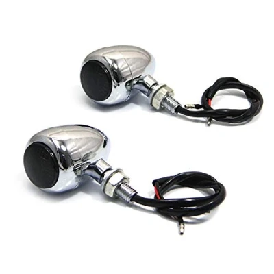 Immagine di Alchemy Parts Moto Frecce LED Custom Cafe per Retro Alluminio Cromato