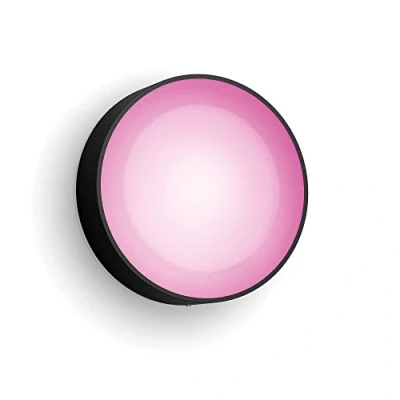 Immagine di Philips Hue White and Color Ambiance Daylo, Lampada da parete smart per esterni, LED integrato, Alluminio, Nero