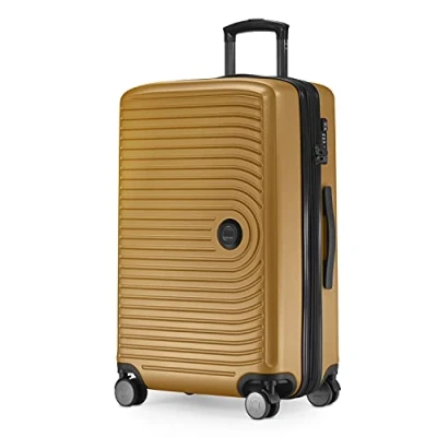 Immagine di HAUPTSTADTKOFFER Mitte Valigia Media Rigida, TSA, 4 Ruote, Bagaglio da Stiva con Espansione di Volume 8 cm, 68 88 L, Oro Autunno