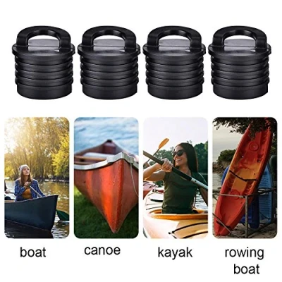 Immagine di Tappi per Canoa,4 Pezzi Barca Canoa Kayak Scupsostituzione Tappo Fori di Drenaggio Ricambio