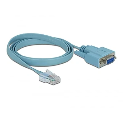 Immagine di Delock Adattatore RS 232 DB9 femmina &gt; 1 x seriale RJ45 maschio m