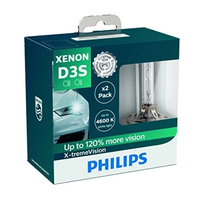 Immagine di Philips 42403XVS2 Lampadina per Fari allo Xenon X tremeVision D3S, Confezione Doppia