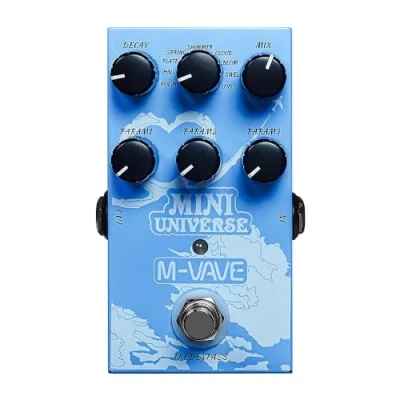 Immagine di M Vave Miniuni 9 effetti di riverbero digitali in un pedale per chitarra