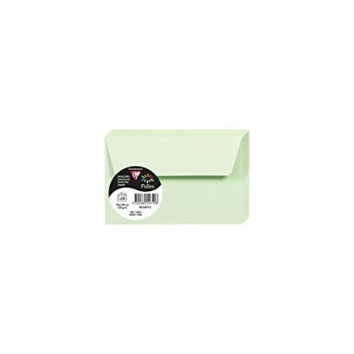 Immagine di Clairefontaine 5471C Pacco da 20 Buste autoadesive Formato 9x14cm 120g/m² Colore verde Inviti Eventi e Corrispondenza Gamma Pollen Carta Premium Liscia