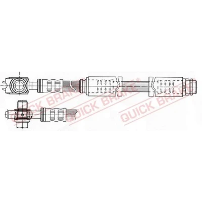 Immagine di QUICK BRAKE 58.962X Tubi Freno 558mm M10x1 con filettatura interna, esterna AUDI: TT Coupe