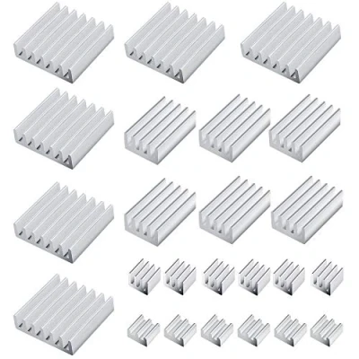 Immagine di alette raffreddamento，24 Pezzi Dissipatore di Calore in Alluminio，heatsink Raspberry Pi 4 per Modello B (4 Dimensioni)