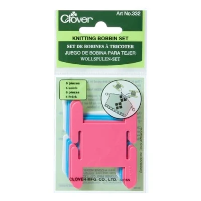 Immagine di Clover Plastic Knitting Bobbins 6/Pkg 1 1/2&quot;X2 1/2