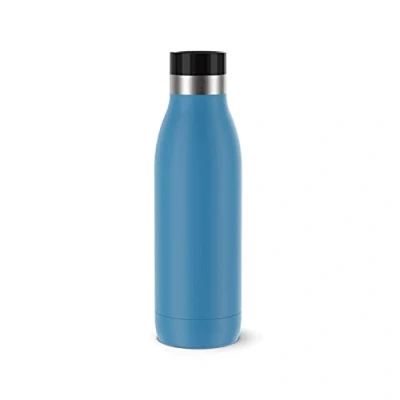 Immagine di Emsa, Borraccia BluDrop, Capacità 0.5L, Termica In Acciaio Inox 18/10, 100 % Ermetica e Senza BPA con Chiusura Quick Press, Rivestimento Soft Touch, Colore Azzurro