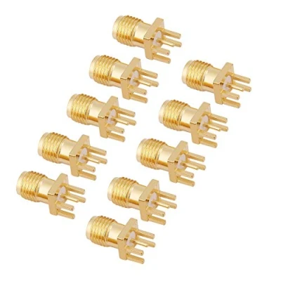 Immagine di YWBL WH 10 Pz Connettore Jack Femmina SMA, 50 Ohm SMA PCB Mount Adapter Connettori RF Ottone