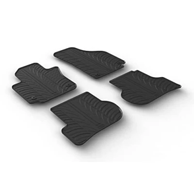 Immagine di Tappetini in Gomma Compatibile con Seat Altea incl. XL 2004 (Profilo T 4 Parti + clip di Montaggio)