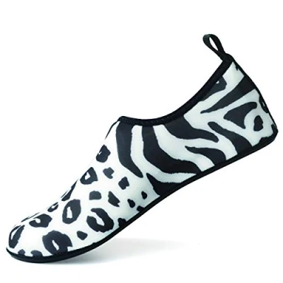 Immagine di AUXDIQ Scarpe da Immersione Spiaggia Scoglio Barefoot Mare Scarpette Bagno Donna Uomo, Leopardato, 38/39 EU