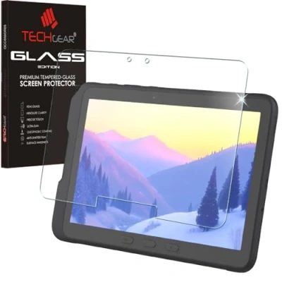 Immagine di TECHGEAR Vetro Temperato Compatibile con Samsung Galaxy Tab Active PRO/Active 4 PRO 10.1&quot; (SM T540 T545 T547 T630 T637) Pellicola Protecttiva in [Durezza 9H] [Ultra Chiaro]