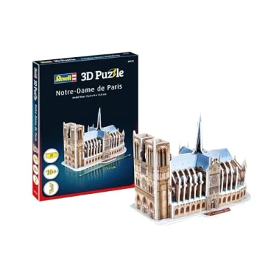 Immagine di Revell 3D Puzzle Cattedrale di Notre Dame, Il Cuore Parigi Scopri Mondo in 3D, divertiti per Grandi e piccini, Colori, 121