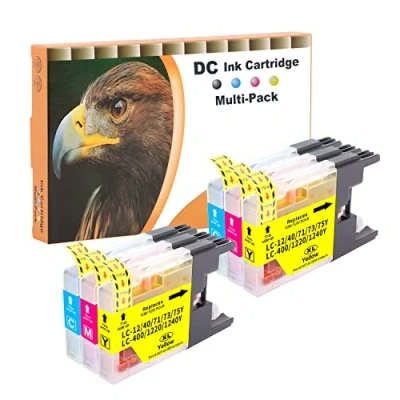 Immagine di D&amp;C Cartucce compatibili per Brother LC 1220 1240 XL DCP J525W J725DW J925DW MFC J280W J425W J430W J435W J5910DW J625DW J6510DW (6 Pack)