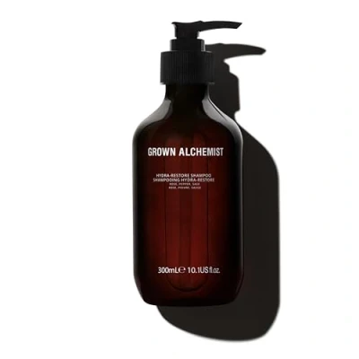 Immagine di Grown Alchemist Hydra Restore Shampoo Damask Rose, Black Pepper, Sage, Sulphate Free Hydrating, Clarifying, Deep Cleansing &amp; Hair Strengthening Natural Silicone Vegan 300 ml