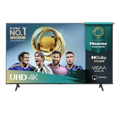 Immagine di Hisense Smart TV 55&quot; 4K Ultra HD 2025 55A6Q, VIDAA U8, Dolby Vision, HDR 10, Game Mode Plus, Alexa Built in, Voice, Tuner DVB T2/S2 HEVC lativù 4K, 55&#039;&#039;, LED