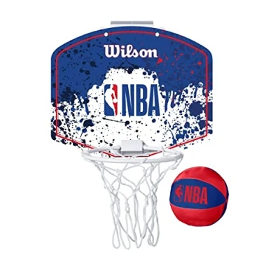 Immagine di Wilson Team, Mini Basketball Set Uomo Nba Team Hoop Rwb Blue/red, ONE SIZE