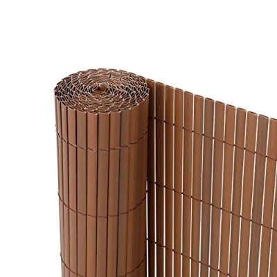 Immagine di Ribelli Canniccio PVC Recinzione recinto Balcone frangivento, colorazione:Marrone, Distanza:5 Metri, rialzamento:140 cm