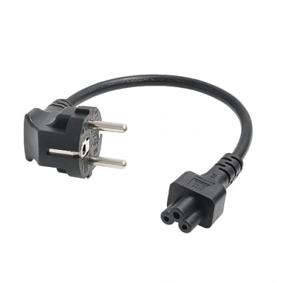 Immagine di HangTon cavo di alimentazione Euro Schuko spina CEE7/7 su IEC320 C5 Mickey Mouse per computer portatile AC adattatore 250 V 2,5 A 12&quot;