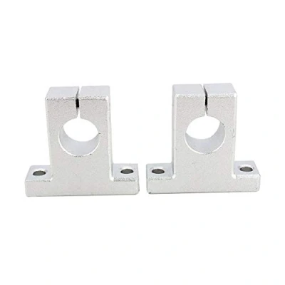 Immagine di Keenso Supporto per albero lineare SK16, 16 mm, 2 pezzi, guida asse ottico verticale tavolo XYZ CNC