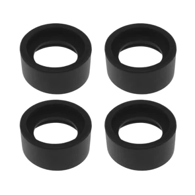 Immagine di SG Store Coppe oculari binoculari per binocolo, 2 paia, 32 36 mm, accessori microscopio stereo, in gomma morbida, angolo piatto, 4 pezzi