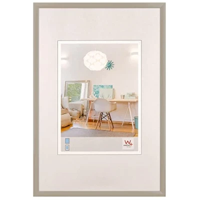 Immagine di walther design New Lifestyle KV070T Cornice in materiale plastico, 50 x 70 cm, grigio
