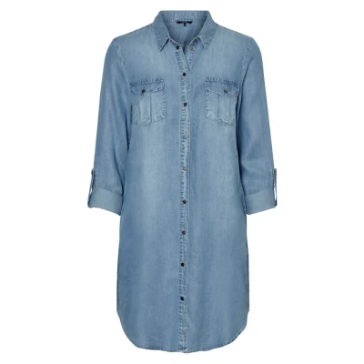 Immagine di Vero Moda Vmmolly Langes Vestito lungo, Donna, Taglia: XS, Light blue denim