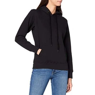 Immagine di Fruit of The Loom Felpa con Cappuccio Donna (M) (Nero)