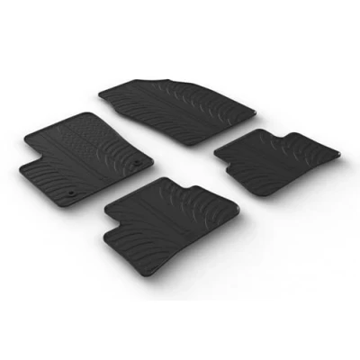 Immagine di Gledring Tappetini in Gomma Compatibile con Toyota C HR (HEV) 2023 (Profilo T 4 Parti + Clip di Montaggio)